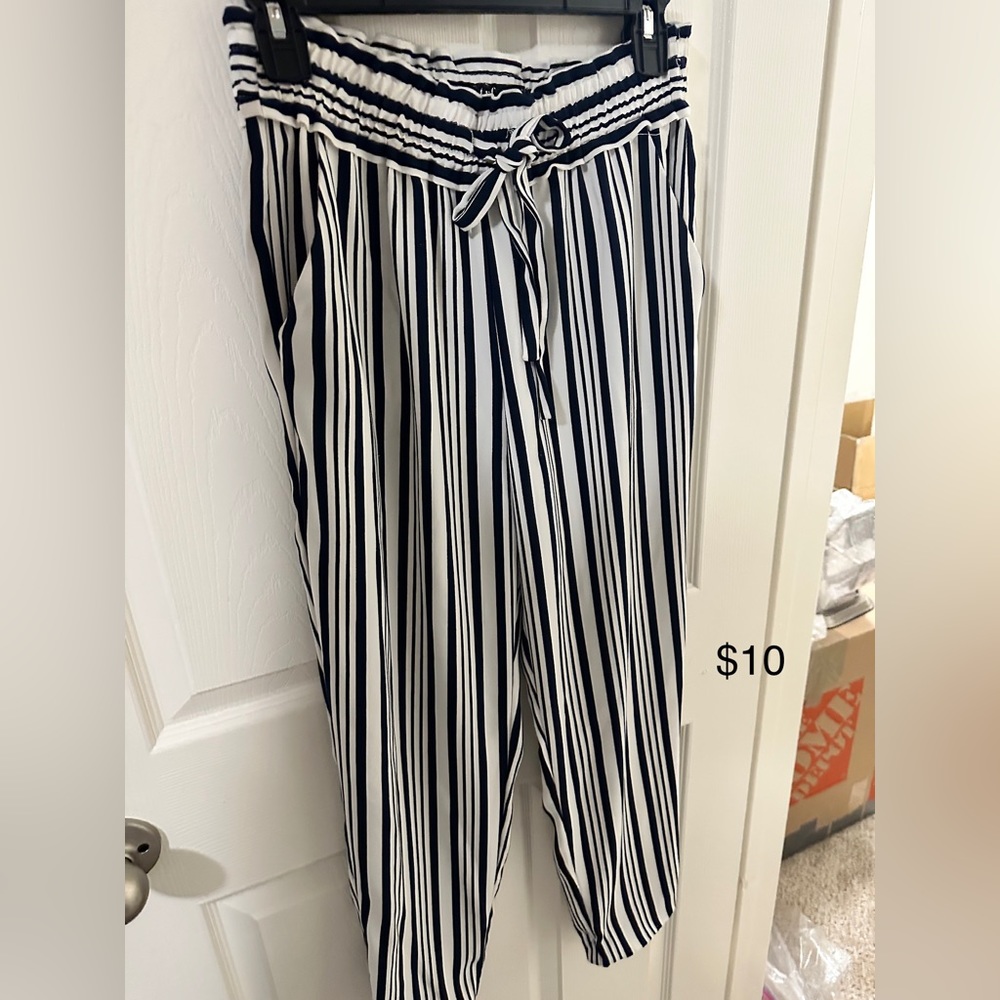 Zara trf medium pants stripes